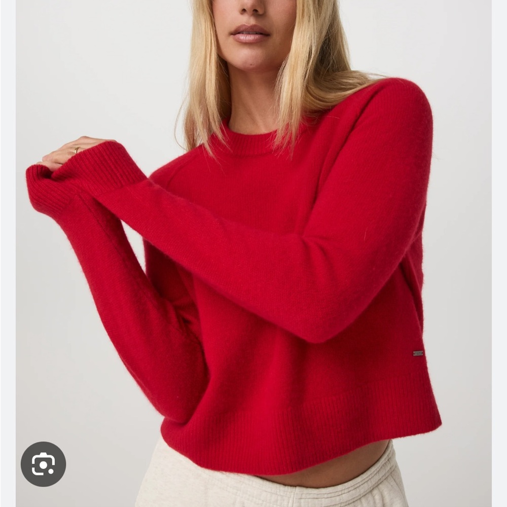 Vuori Red Cashmere Sweater